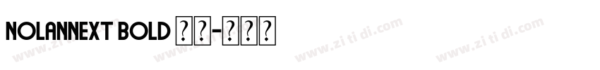 nolannext bold 粗体字体转换